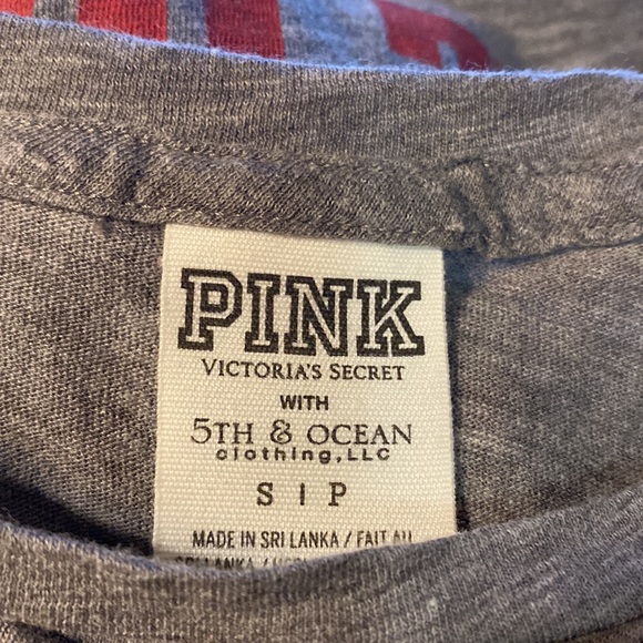 Victoria’s Secret PINK Texas Tech Red Raiders Embellished Tee Shirt Sz Small VGC - Picture 5 of 5